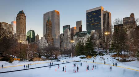 Wollman Rink at Central Park in Winter