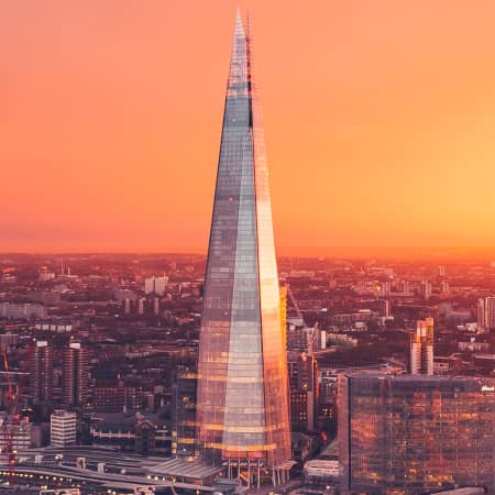 The Shard at sunset