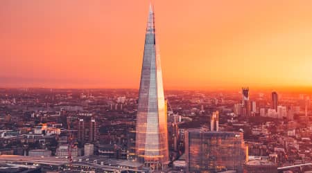 The Shard at sunset