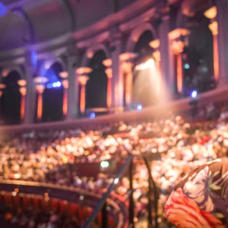 Inside a West End theatre