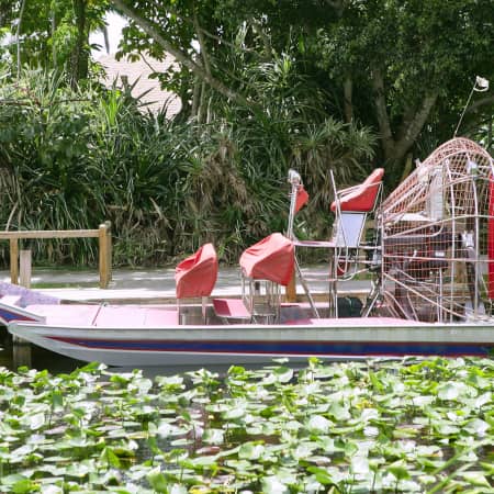 Airboat in the Everglades