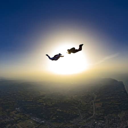 Pair of Skydivers