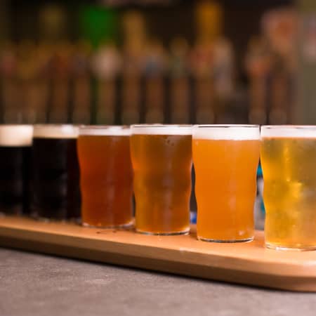 Flight of Craft Beers