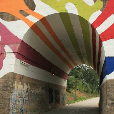 Art on a Tunnel on the Atlanta BeltLine