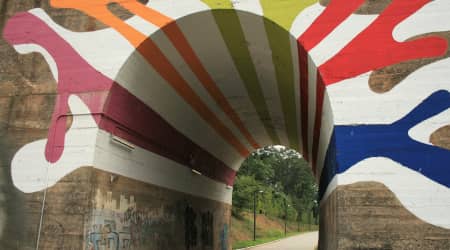 Art on a Tunnel on the Atlanta BeltLine