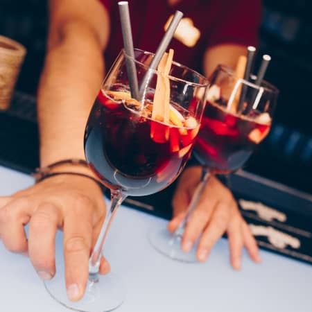 Bartender Serving Craft Cocktails