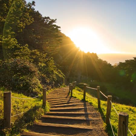 Stairs at Lands End Trail