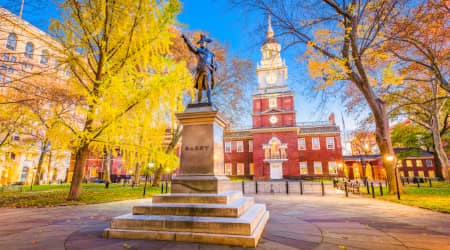 Commodore John Barry Statue in Independence Square, Old City Philadelphia