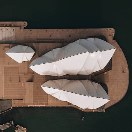 Overhead View of Sydney Opera House